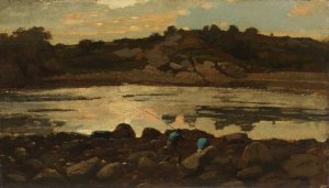 Main Product Photo of Lobster Cove, Manchester, Massachusetts Painting by Winslow Homer