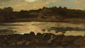 Lobster Cove, Manchester, Massachusetts by Winslow Homer - Hand-Painted Oil Painting Reproduction