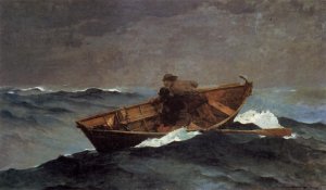 Main Product Photo of Lost on the Grand Banks Painting by Winslow Homer