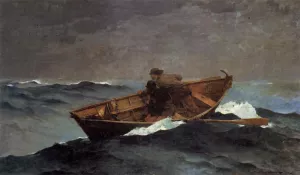 Lost on the Grand Banks by Winslow Homer - Hand-Painted Oil Painting Reproduction