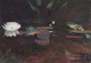 Main Product Photo of Mink Pond Painting by Winslow Homer