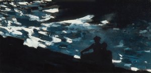 Main Product Photo of Moonlight on the Water Painting by Winslow Homer
