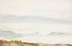 Ocean Seen from a Cliff, Prout's Neck, Maine by Winslow Homer Oil Painting Reproduction