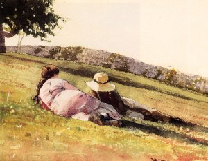 On the Hill by Winslow Homer Oil Painting Reproduction