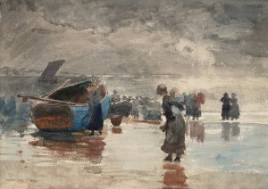 Main Product Photo of On the Sands Painting by Winslow Homer