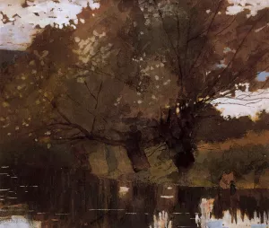 Pond and Willows, Houghton Farm by Winslow Homer Oil Painting Reproduction