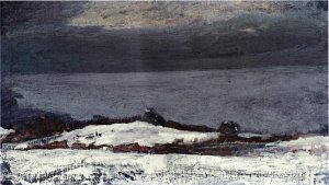 Prout's Neck in Winter by Winslow Homer Oil Painting Reproduction