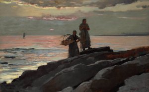 Main Product Photo of Saco Bay Painting by Winslow Homer