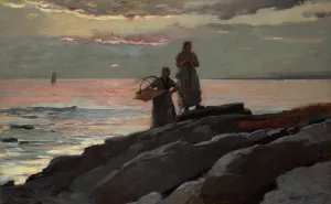 Saco Bay by Winslow Homer - Hand-Painted Oil Painting Reproduction