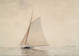 Main Product Photo of Sailing off Gloucester Painting by Winslow Homer