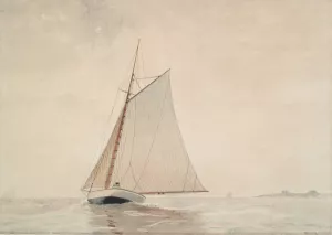 Sailing off Gloucester by Oil Painting Reproduction