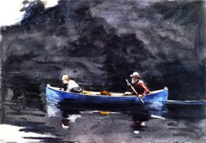 Scene in the Adirondacks by Winslow Homer Oil Painting Reproduction