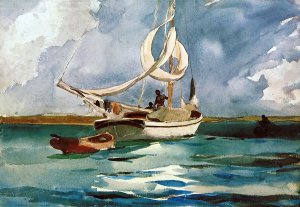 Sloop, Bermuda by Winslow Homer Oil Painting Reproduction