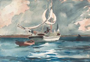 Sloop, Nassau by Oil Painting Reproduction