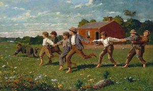 Main Product Photo of Snap the Whip Painting by Winslow Homer