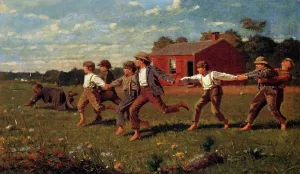 Main Product Photo of Snap the Whip Painting by Winslow Homer
