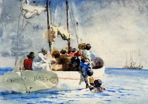 Sponge Fishing by Winslow Homer Oil Painting Reproduction