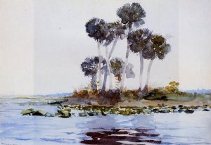 Main Product Photo of St. John's River, Florida Painting by Winslow Homer