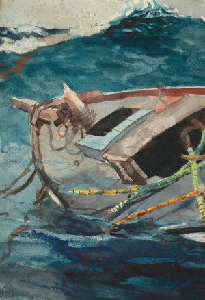Main Product Photo of Study for 'The Gulf Stream' Painting by Winslow Homer