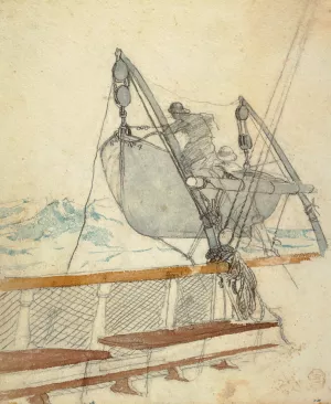 Study for 'The Signal of Distress' by Winslow Homer - Hand-Painted Oil Painting Reproduction