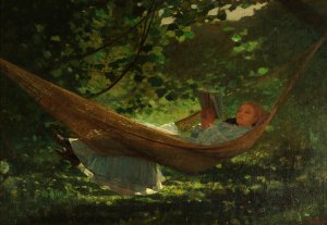 Main Product Photo of Sunlight and Shadow Painting by Winslow Homer
