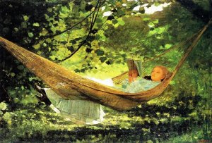 Main Product Photo of Sunlight and Shadow Painting by Winslow Homer