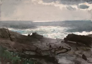 Sunshine and Shadow, Prout's Neck by Winslow Homer - Hand-Painted Oil Painting Reproduction