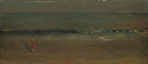 Main Product Photo of The Beach, Late Afternoon Painting by Winslow Homer