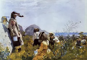 The Berry Pickers by Winslow Homer - Hand-Painted Oil Painting Reproduction