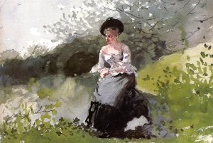 The Black Hat by Oil Painting Reproduction