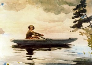 Main Product Photo of The Boatman Painting by Winslow Homer