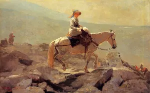 The Bridle Path, White Mountains by Winslow Homer - Hand-Painted Oil Painting Reproduction