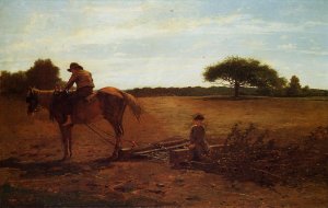 Main Product Photo of The Brush Harrow Painting by Winslow Homer