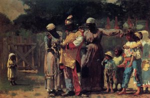 Main Product Photo of The Carnival also known as Dressing for the Carnival Painting by Winslow Homer