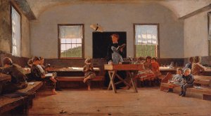 Main Product Photo of The Country School Painting by Winslow Homer
