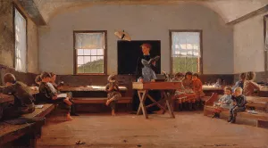 The Country School by Winslow Homer - Hand-Painted Oil Painting Reproduction