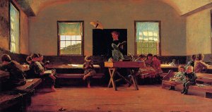 Main Product Photo of The Country School Painting by Winslow Homer