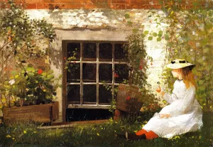 The Four-Leaf Clover by Winslow Homer - Hand-Painted Oil Painting Reproduction