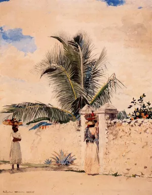 The Garden Gate by Oil Painting Reproduction