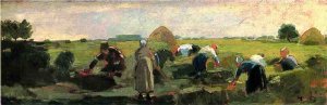 Main Product Photo of The Gleaners Painting by Winslow Homer