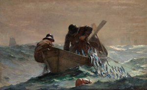 Main Product Photo of The Herring Net Painting by Winslow Homer