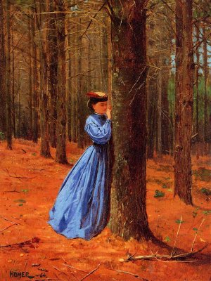 Main Product Photo of The Initials Painting by Winslow Homer