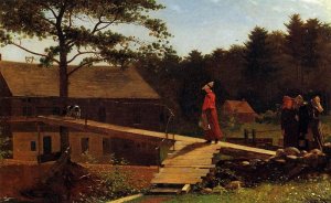 Main Product Photo of The Morning Bell also known as The Old Mill Painting by Winslow Homer