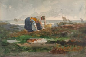 Main Product Photo of The Mussel Gatherers Painting by Winslow Homer