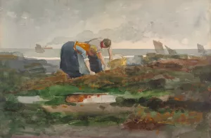 The Mussel Gatherers by Oil Painting Reproduction