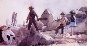 The See-Saw by Winslow Homer Oil Painting Reproduction