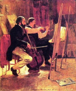 The Studio by Winslow Homer Oil Painting Reproduction