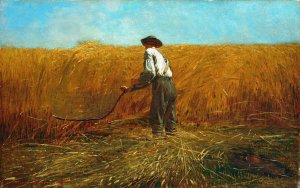 Main Product Photo of The Veteran in a New Field Painting by Winslow Homer