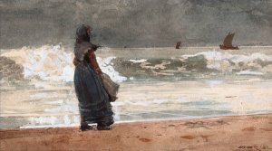 The Watcher, Tynemouth by Oil Painting Reproduction