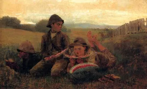The Watermelon Boys by Oil Painting Reproduction